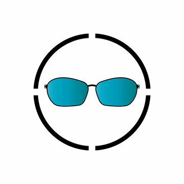 recommend clip art: Glassess icon vector flat design