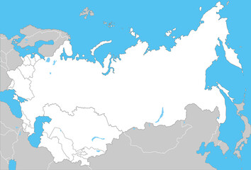 Fototapeta premium 旧ソビエト連邦から独立した国々、ロシア