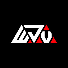 WJV triangle letter logo design with triangle shape. WJV triangle logo design monogram. WJV triangle vector logo template with red color. WJV triangular logo Simple, Elegant, and Luxurious Logo...