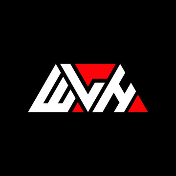 WLH triangle letter logo design with triangle shape. WLH triangle logo design monogram. WLH triangle vector logo template with red color. WLH triangular logo Simple, Elegant, and Luxurious Logo...