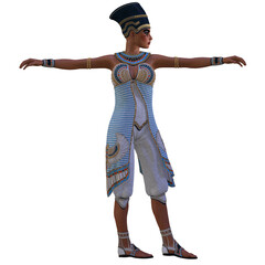 3d illustration of an egyptian woman