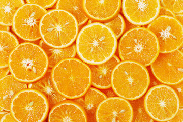 oranges, healthy fruit, mandarin oranges, vitamin C, multi orange background, halved oranges