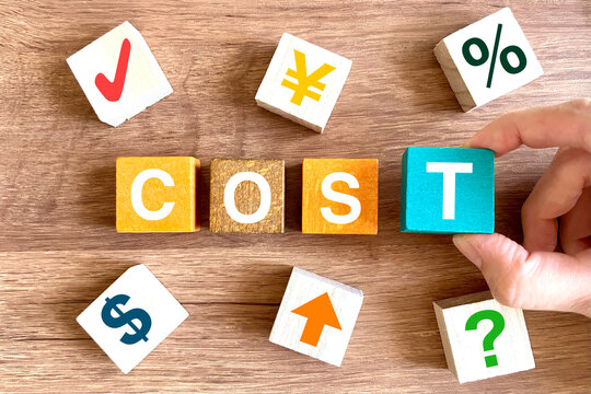 かかるコストを考える costの文字
