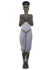 3d illustration of an egyptian mummy