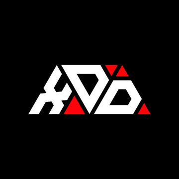 XDD triangle letter logo design with triangle shape. XDD triangle logo design monogram. XDD triangle vector logo template with red color. XDD triangular logo Simple, Elegant, and Luxurious Logo...
