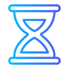 sand clock gradient icon