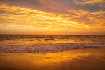 Naklejka na ściany i meble Beautiful sunset beach - Perth Western Australia