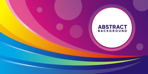 Abstract colorful wavy background vector design for banner template