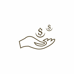 Obraz premium Save money vector icon background