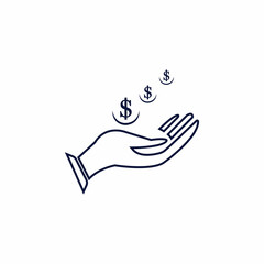 Obraz premium Save money vector icon background