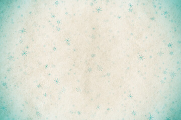 snowflakes on old paper texture