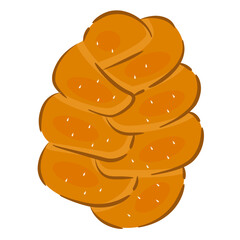 challah line icon