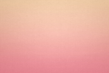 grunge gradient pastel recycled paper texture background ,orange to pink, top view