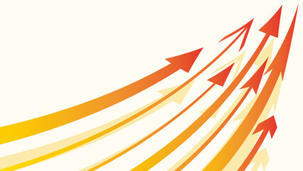 Background illustration of multiple arrows ascending.