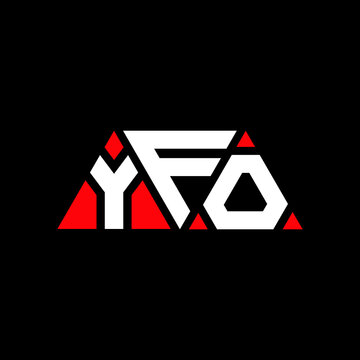 YFO triangle letter logo design with triangle shape. YFO triangle logo design monogram. YFO triangle vector logo template with red color. YFO triangular logo Simple, Elegant, and Luxurious Logo...