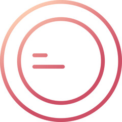 peach blush line icon