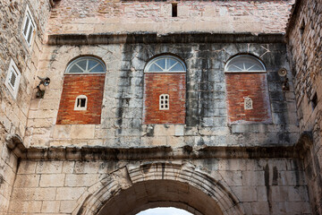 The Golden gate of Split old town, Croatia