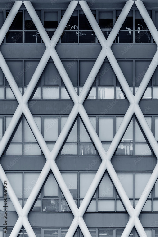 Aufkleber exterior of modern architecture. building abstract background