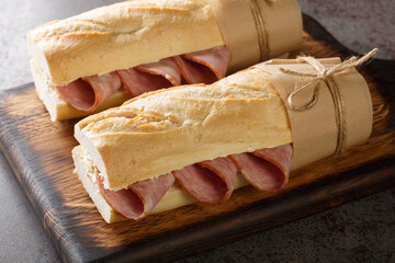 Jambon beurre is a simple and classic Parisian sandwich made with salted French butter and spiced...