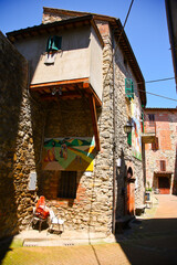 Panicale, borgo dipinto. Lago Trasimeno, Umbria, Italia © anghifoto