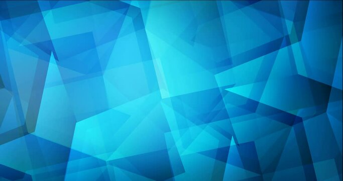 4K looping dark blue video footage with hexagons. Holographic abstract video with hexagons, polygons. Slideshow for web sites. 4096 x 2160, 30 fps.