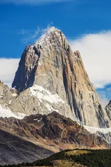 Badkamer foto achterwand Mount Fitz Roy at Los Glaciares National Park in Argentina © Fyle