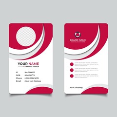 Modern and Clean Business id Card Template Design