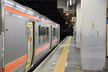 Fototapeta na wymiar 浜松駅に停車する313系2500番台の先頭車の側面