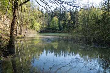 Farbige Seen Landshuter Kamm im Riesengebirge in Polen
