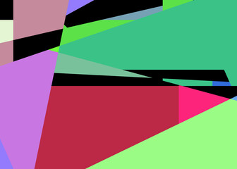 Obraz premium Geometric abstraction generative art background art illustration