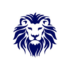 Lion logo vector illustration, emblem design.