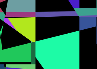 Obraz premium Geometric abstraction generative art background art illustration