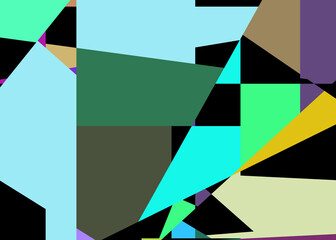 Obraz premium Geometric abstraction generative art background art illustration