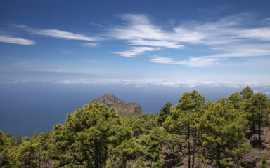 Fototapeta na wymiar Gran Canaria, landscape of the mountainous part of the island in the Nature Park Tamadaba 