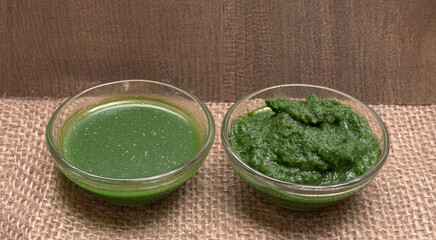 Medicinal neem leaves, Azadirachta indica. Used in skin care and beauty products and creams