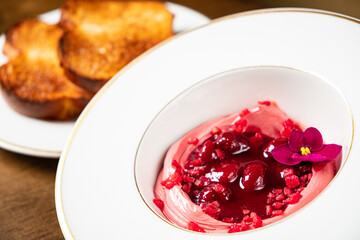 pate with cherry and brioche