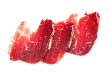 Cecina de Leon, salted and air dried beef from Leon province, local speciality

