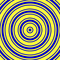 Blue and yellow spiral, abstract design, ukraine