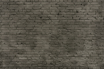 Old Aged Painted Grey Brick Wall Background Texture. 