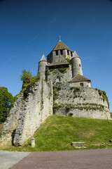 Fototapeta na wymiar View on the Cesar tower in the medieval city of Provins