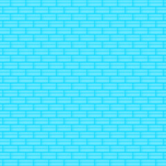 Fototapeta na wymiar Abstract background blue brick wall building wallpaper pattern seamless vector illustration