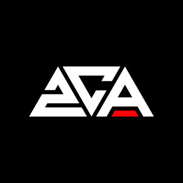 ZCA triangle letter logo design with triangle shape. ZCA triangle logo design monogram. ZCA triangle vector logo template with red color. ZCA triangular logo Simple, Elegant, and Luxurious Logo...