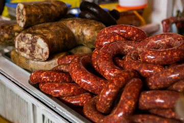Fresh fruits and vegetables at the local market in Lima, Peru. Market vegetables sold by local farmers