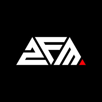 ZFM triangle letter logo design with triangle shape. ZFM triangle logo design monogram. ZFM triangle vector logo template with red color. ZFM triangular logo Simple, Elegant, and Luxurious Logo...