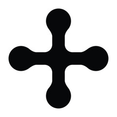 Black solid for Floral Bullet Point icon