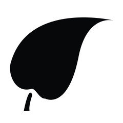 Black solid icon for Leaf Icon