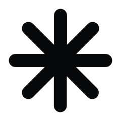 Black solid icon for Star Icon