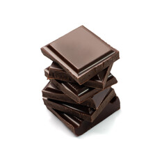 Broken Chocolate Bar Isolated