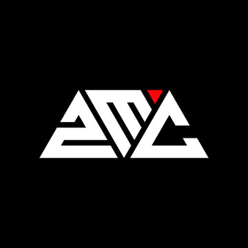 ZMC triangle letter logo design with triangle shape. ZMC triangle logo design monogram. ZMC triangle vector logo template with red color. ZMC triangular logo Simple, Elegant, and Luxurious Logo...