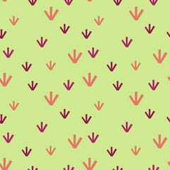 Background from decorative grass. Vector seamless pattern.